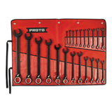 Spline Reversing Combination Ratcheting Wrench, 22 Pc, Metric 577-SCVM-22S