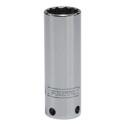 Tether-Ready Drive Deep Sockets, 3/8 in Drive, 18 mm, 2 3/4 in L, 12 Points 577-5018M-TT