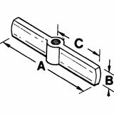 3/4-12 Acme 2-Way Threaded Crossarm 577-4226CA