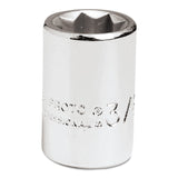 Torqueplus Sockets 1/4 in, 1/4 in Drive, 3/8 in, 8 Points 577-4712S