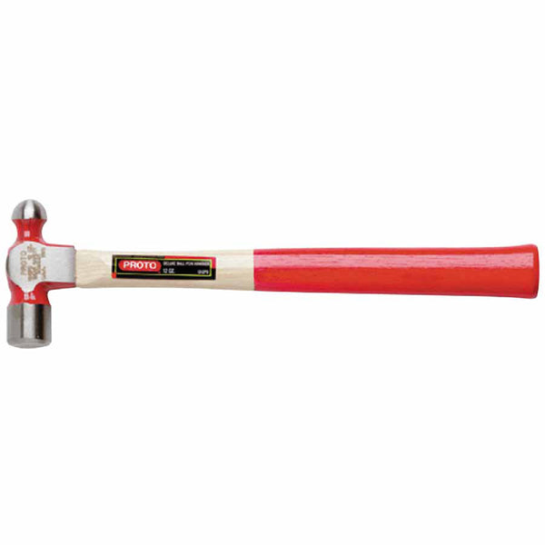 Ball Pein Hammer, Wood Handle, Drop Forged Steel 8 oz Head 577-1308PD