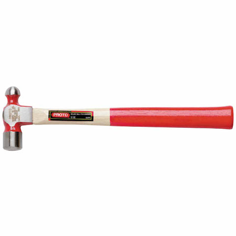 Ball Pein Hammer, Wood Handle, Drop Forged Steel 8 oz Head 577-1308PD