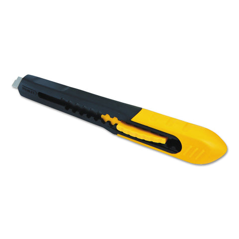 Quick Point Knife, 7 in, Snap-Off Steel Blade, Plastic, Black/Yellow 680-10-150