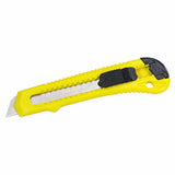 Retractable Pocket Cutter, 6 in L, Snap-Off, Carbon Steel, Yellow 680-10-143P