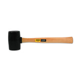 Rubber Mallet, 16 oz, 13-1/2 in, Hardwood Handle 680-51-104