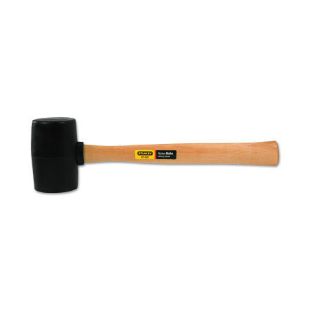 Rubber Mallet, 16 oz, 13-1/2 in, Hardwood Handle 680-51-104