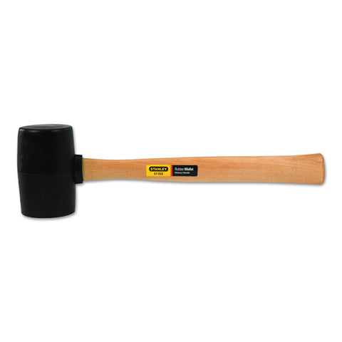 Rubber Mallet, 18 oz, 13-1/2 in, Hardwood Handle 680-57-522