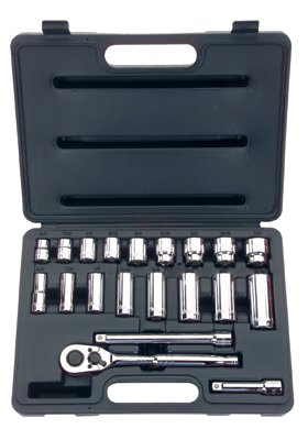 20 Piece Standard and Deep Socket Set, 3/8 in Drive, 12 Point 576-85-404