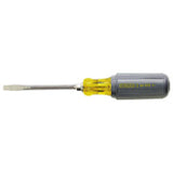 Vinyl Grip Standard Tip Screwdriver, 1/4 in, 8-1/4 in Long, Standard Blade 680-66-090