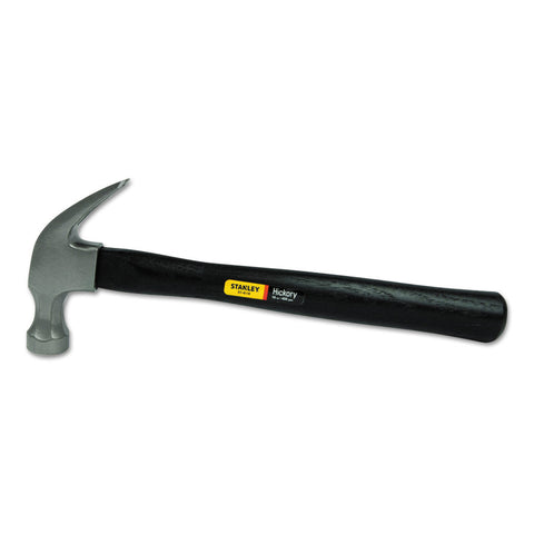 Wood Handle Nail Hammer, High Carbon Steel, Hickory, 13-1/4 in L, 16 oz Head 680-51-616