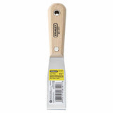 Wood Handle Putty Knife, 1-1/4 in Wide, Stiff Blade 680-28-541