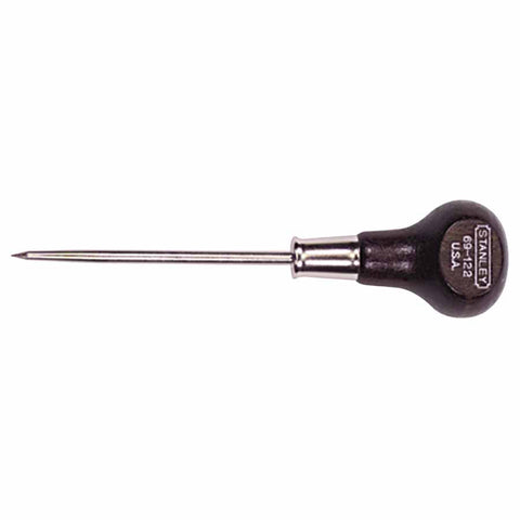 Wood Handle Scratch Awl, 6 in OAL, 3-3/8 in Shank, Hardwood 680-69-122