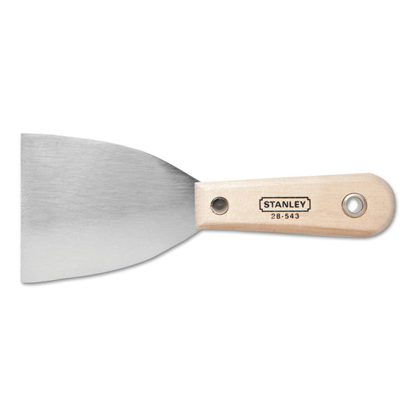 Wood Handle Wall Scrapers, 3 in Wide, Stiff Blade 680-28-543