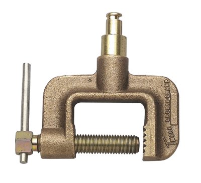Roto Ground Clamp, 600 A, Tweco Male Plug, C-Clamp 358-9210-1202