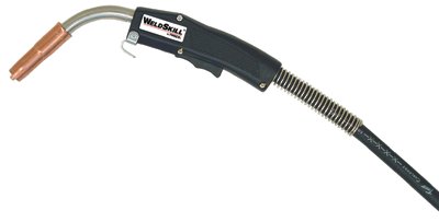 WeldSkill Air Cooled MIG Gun, 400 A, 15 ft, Miller Style Rear Connection, 0.023 in to 0.045 in Wire 358-1047-1027