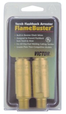 FlameBuster Flashback Arrestor, Oxygen and Fuel, B 9/16 in to 18 RH/LH 341-0656-0001