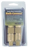 Kwik-Connect Torch Plain Pak, Brass, Any Fuel Gas, Oxygen, 9/16 in-18 R and L 341-0656-0000