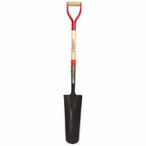 Drain Spade, 16 in L x 4.75 in W Round Blade, 29 in North American Hardwood Steel/Wood D-Grip Handle 760-47103