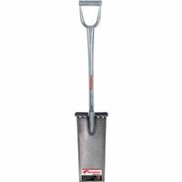 Heavy Duty Trenching/Cleanout Shovel, 11 in L x 4 in W Blade, 48 in Hardwood Straight Handle, Trenching 760-47024