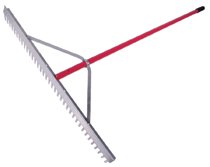 Landscape Rake, 66 in Aluminum Handle, 36 in Head 760-63000