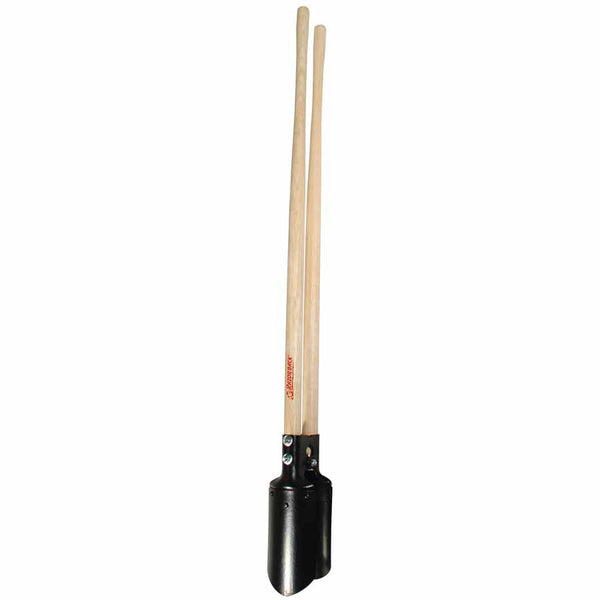Post Hole Digger, 10.375 in Blade L, 5.5 in Spread, Atlas Pattern, 48 in L North American Hardwood Handle 760-78004