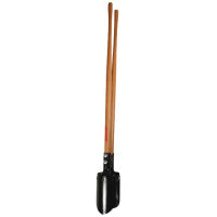Post Hole Digger, 11-1/2 in Beveled Blades, 6 in Spread, Hercules Pattern, 48 in Straight American Hardwood Handles 760-78005