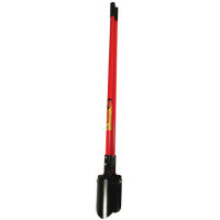Post Hole Digger, 11.625 in Blade L, 6 in Spread, Hercules Pattern with Beveled Digging Edge, 48 in L Fiberglass Handle 760-78006