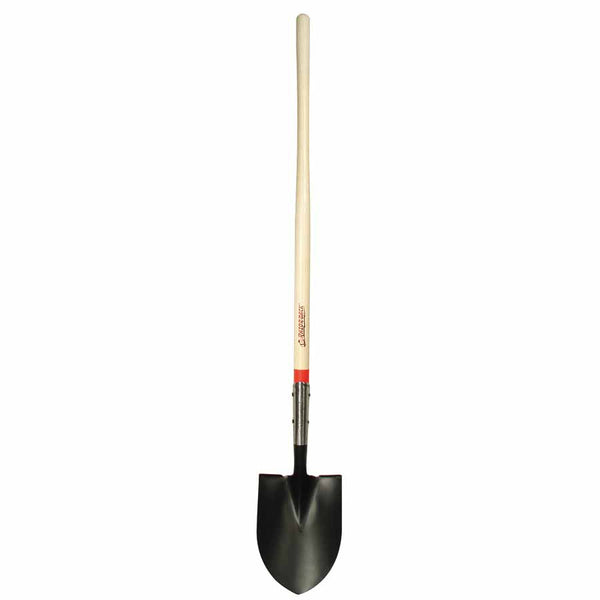 Round Point Digging Shovel, 9.5 in W x 12 in L Blade, 48 in L North American Hardwood Straight Handle, Closed Back 760-45657