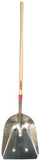 Aluminum Scoop, 17.75 in L x 14.5 in W Blade, 48 in White Ash Straight Handle, Western-Pattern 760-53127