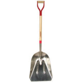 Aluminum Scoops, 19.75 x 15.25 Blade, 36 in White Ash Steel D-Grip 760-53173