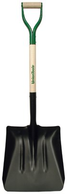 Steel Coal Shovel, 14.5 in L X 13.5 in W Blade, 27 in White Ash D-Grip Handle 760-54109