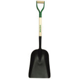 Steel Scoops, 17 in x 12 in Blade, 48 in White Ash Steel D-Grip Handle 760-50143