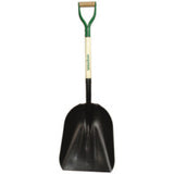 Steel Scoops, 19 in x 15 in Blade, 27 in White Ash Steel D-Grip Handle 760-53121