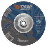 Aluminum Combo Wheels, 7 in Dia., 5/8 in Arbor, Type 27, 24 Grit, Alum. Oxide 804-58232