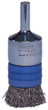 Banded Crimped Wire End Brush, Stainless Steel, 1/2 in dia x 0.006 in Wire, 20000 RPM 804-11110