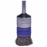 Banded Crimped Wire End Brush, Stainless Steel, 1 in x 0.006 in, 10,000 rpm 804-11114