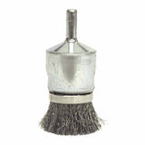 Banded Crimped Wire End Brush, Stainless Steel, 1 in x 0.0104 in, 10,000 rpm 804-11115