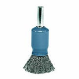 Coated Cup Crimped Wire Solid End Brushes, Steel, 25,000 rpm, 1/2" 804-11000
