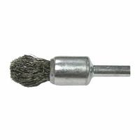 Controlled Flare End Brushes, Steel, 25,000 rpm, 1/2" x 0.014" 804-10302