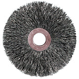 Copper Center Wire Wheel, 3 in D x 5/8 in W, .014 in Steel Wire, 5/8 Arbor Hole 804-15677