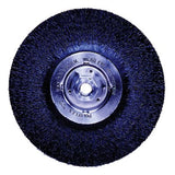 Crimped Wire Wheel, 7 in D x 3/16 in W, .014 in Steel Wire, 9,000 rpm 804-35216