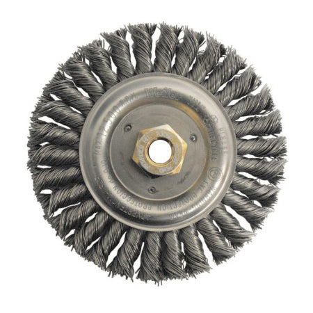 Dually Stringer Bead Wheel, 6 in dia x 1/2 in Face W x 5/8 in-11 UNC x 0.023 in, 12500 RPM, 5 EA/BX 804-79814
