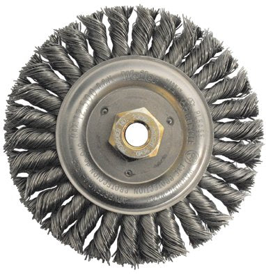Dually Stringer Bead Wheel, 6 in dia x 1/2 in Face W x 5/8 in-11 UNC x 0.023 in, 12500 RPM, 5 EA/BX 804-79804