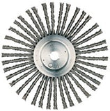 Cable Twist Wire Wheels, 12 in D x 3/8 in W, .035 in Steel Wire, 52 Knots 804-94026