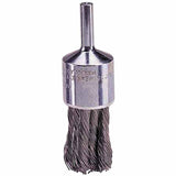 Knot Wire End Brush, Stainless Steel Bristles, 3/4 in Brush dia x 0.020 in Wire, 25000 RPM, 1 EA/EA 804-10030