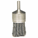 Knot Wire End Brush, Steel Bristles, 1-1/8 in Brush dia x 0.006 in Wire, 20000 RPM, 1 EA/EA 804-10141