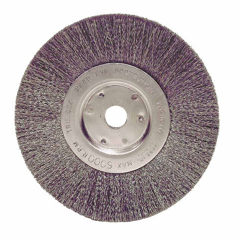 Narrow Face Crimped Wire Wheel, 6 D x 3/4 W, .014 Steel, 6,000 rpm, Retail Pack 804-01055