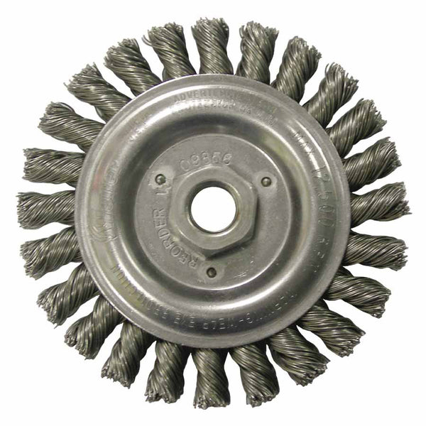 Roughneck Stringer Bead Wheel, 6 in dia x 3/16 in Face W x 5/8 in-11 UNC x 0.020 in, 12500 RPM, 1 EA/EA 804-08766
