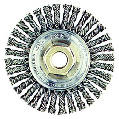 Roughneck Max Stringer Bead Wheel, 4 in dia x 3/16 Wide, 0.02 Stainless Wire, 20,000 RPM 804-13138