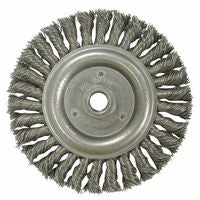 Roughneck Stringer Bead Wheel, 6 in dia x 1/2 in Face W x 5/8 in-11 UNC x 0.023 in, 12500 RPM, 1 EA/EA 804-08916
